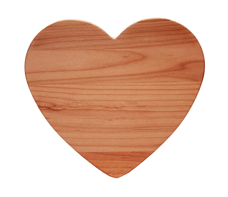 Out of the Woods of Oregon Heart 11-by-11-Inch Cutting Board