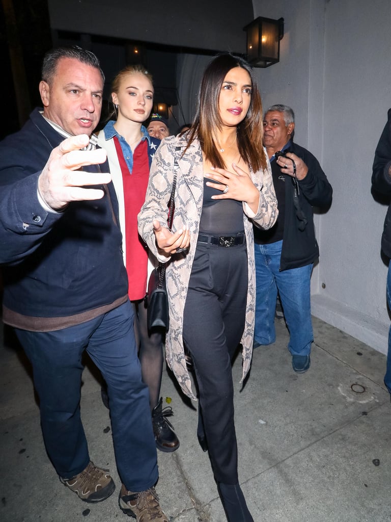 Priyanka Chopra Sheer Black Bodysuit