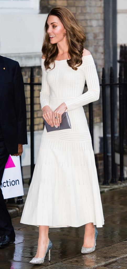 Kate Middleton White Off the Shoulder Dress June 2019