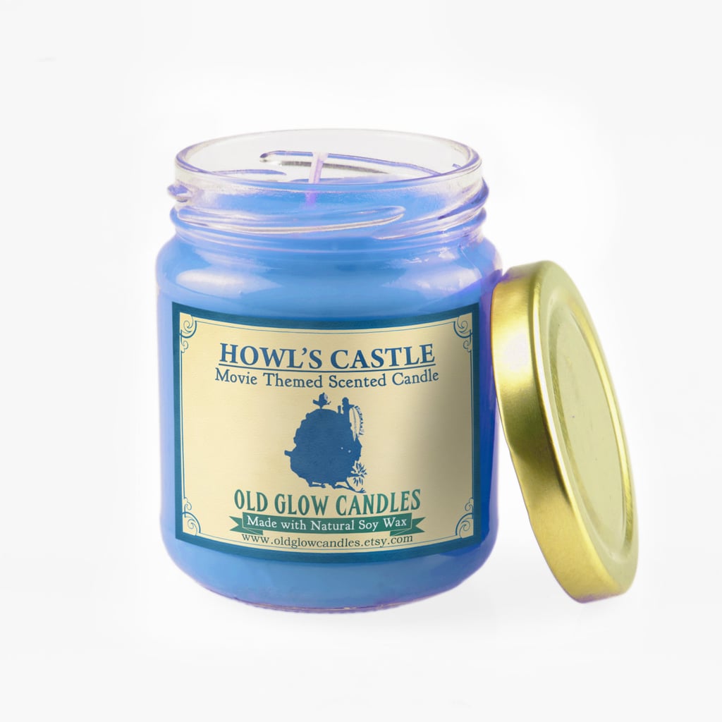 Howl's Moving Castle candle ($15) with Calcifer's log fire, pine forest, and mountain mist notes