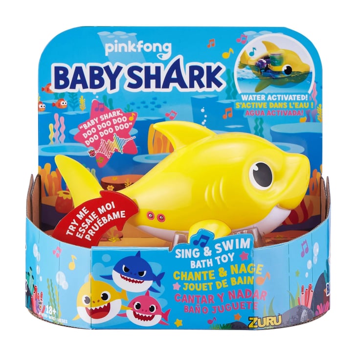 Robo Alive Junior Baby Shark BatteryPowered Sing and Swim Bath Toy