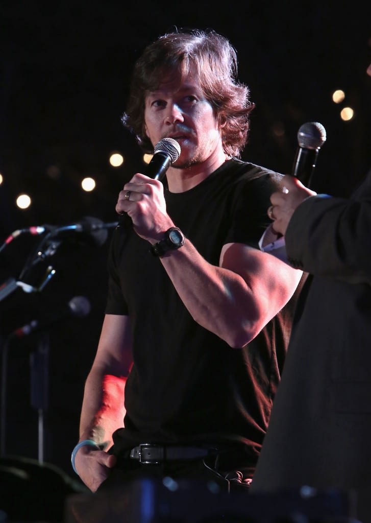 Mark Wahlberg spoke at The Giving Back Fund's Big Game Big Give event.