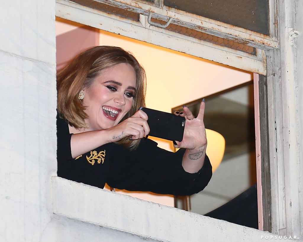 Celebrities at Adele Concert February 2016