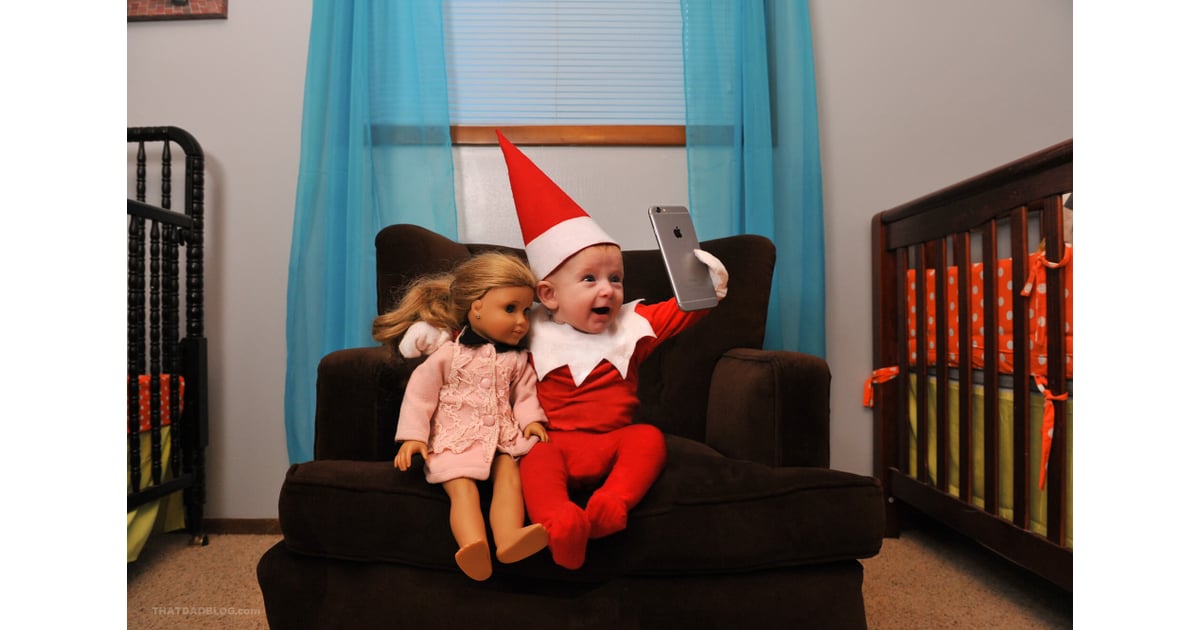 RealLife Elf on the Shelf Ideas POPSUGAR Family Photo 18