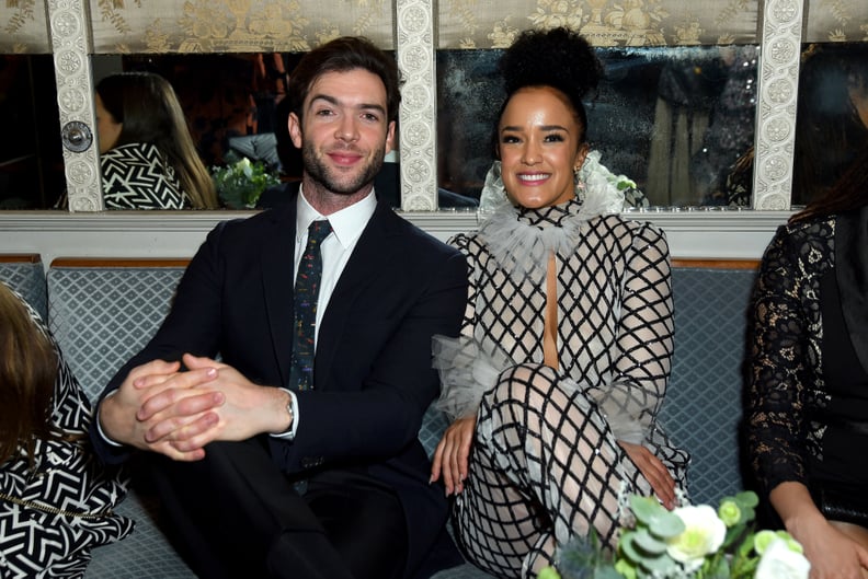 Ethan Peck and Bahia Watson at EW's 2020 SAG Awards Preparty