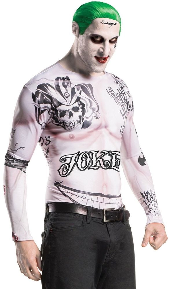 Buy SUIT YOURSELF Suicide Squad LongSleeve Tattoo Joker Shirt for Adults  One Size up to Mens Size 4042 Features Tattoos Online at desertcartINDIA