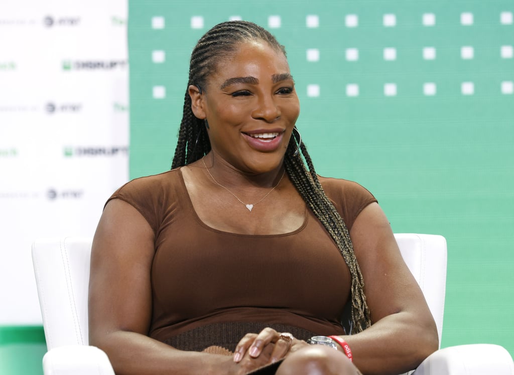 Serena Williams's Argyle Miniskirt and Matching Brown Heels