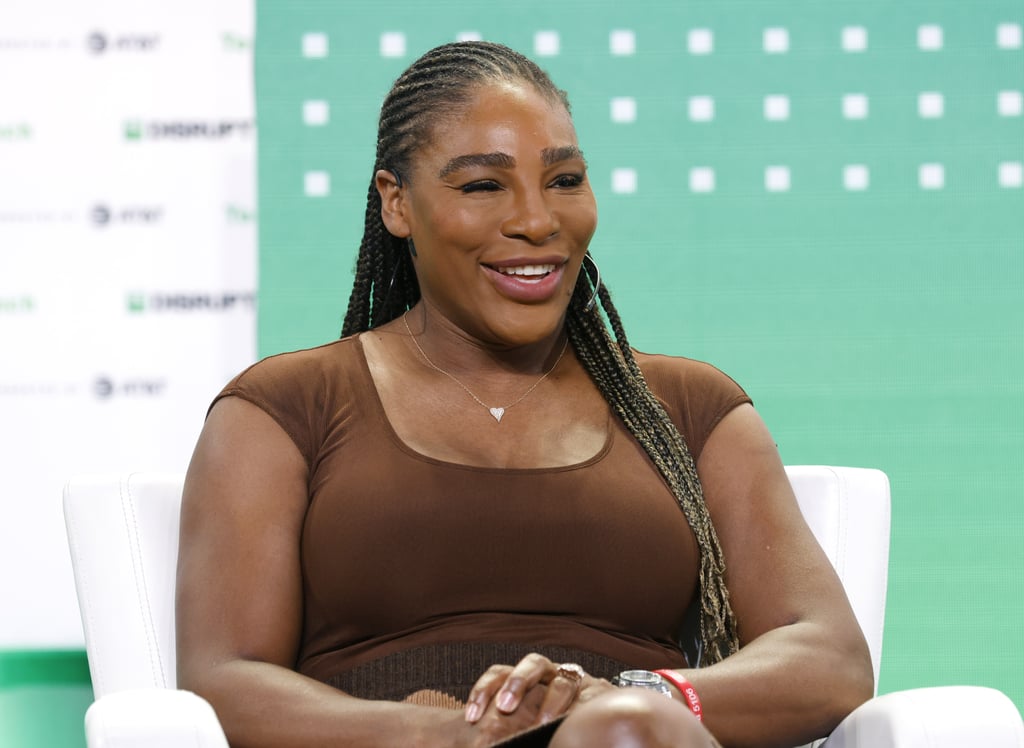 Serena Williams's Argyle Miniskirt and Matching Brown Heels | POPSUGAR ...