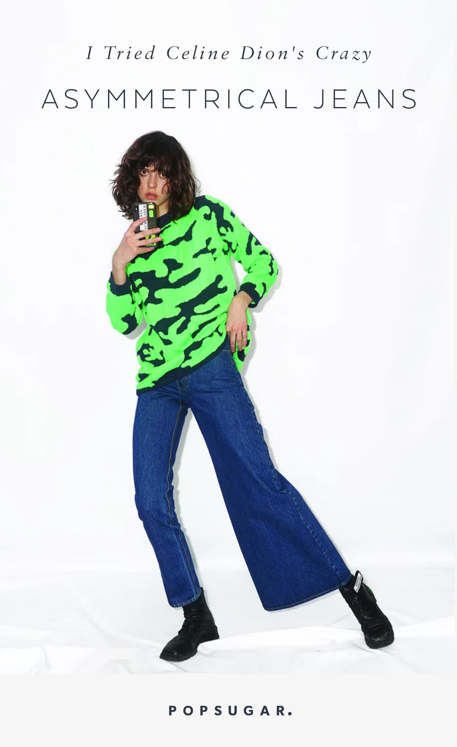 Asymmetrical jeans cheap 2019