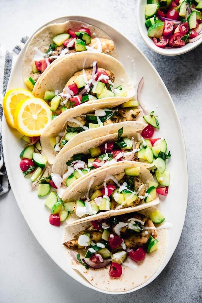 Greek Chicken Tacos