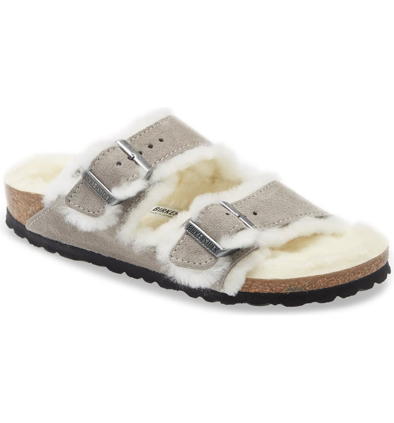 Brikenstocks Arizona Genuine Shearling Slide Sandal