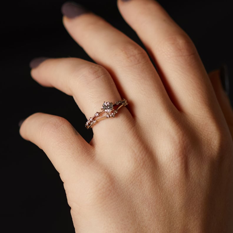 New Moon Solitaire Ring