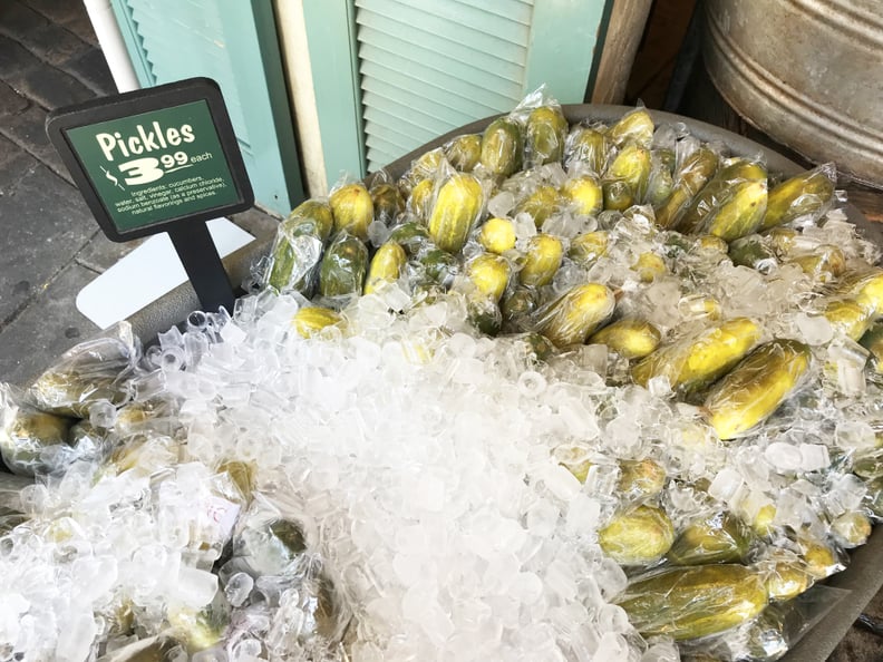 Grab a cold pickle at Adventureland.