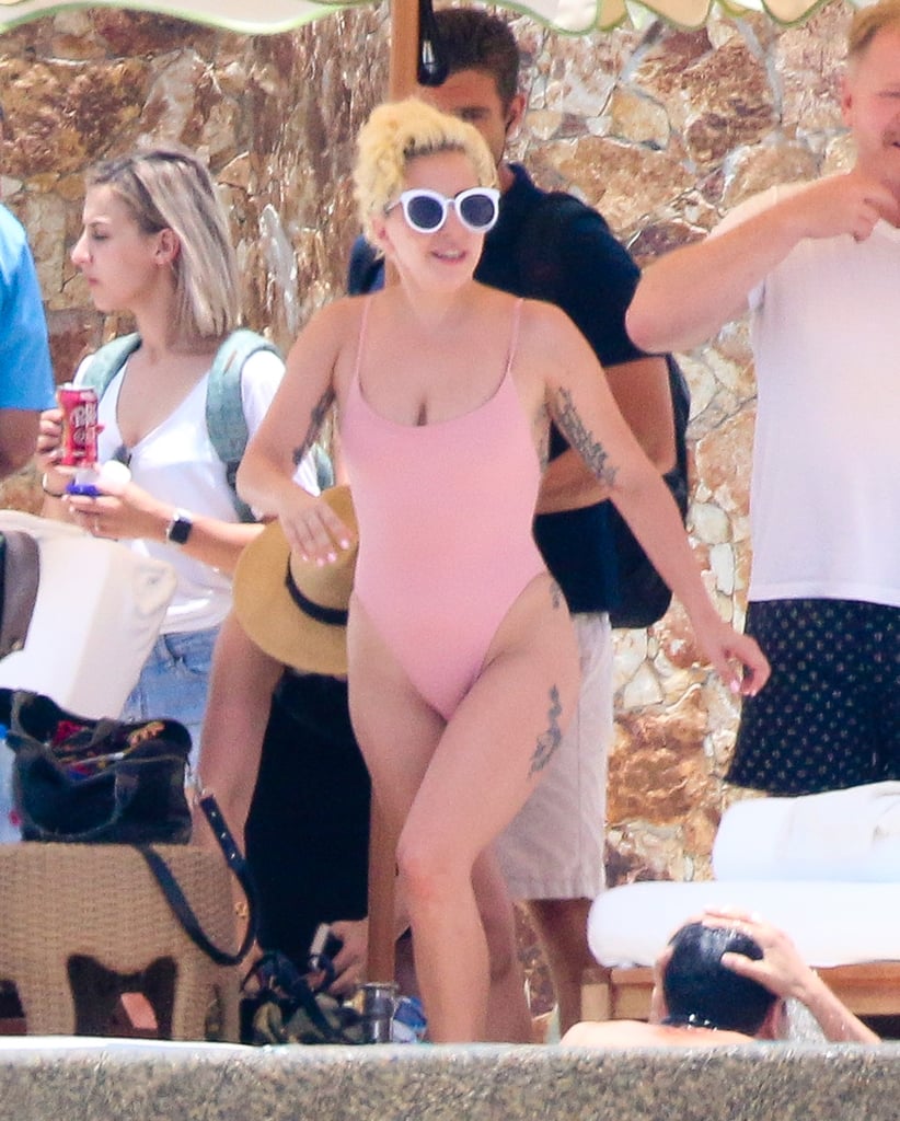 Lady Gaga Wearing Swimsuit in Mexico After Breakup July 2016