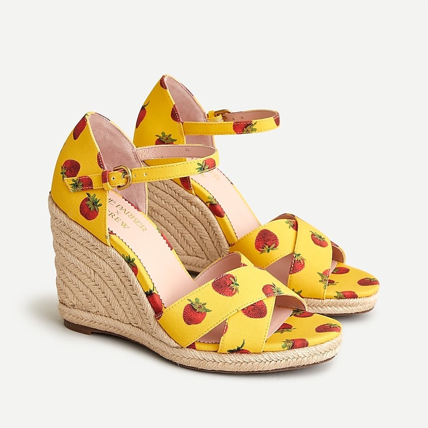 Edie Parker® X J.Crew Jute Wedge Sandals