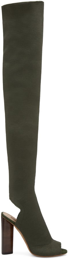 YEEZY Season 2 Green Knit High Boots ($995)