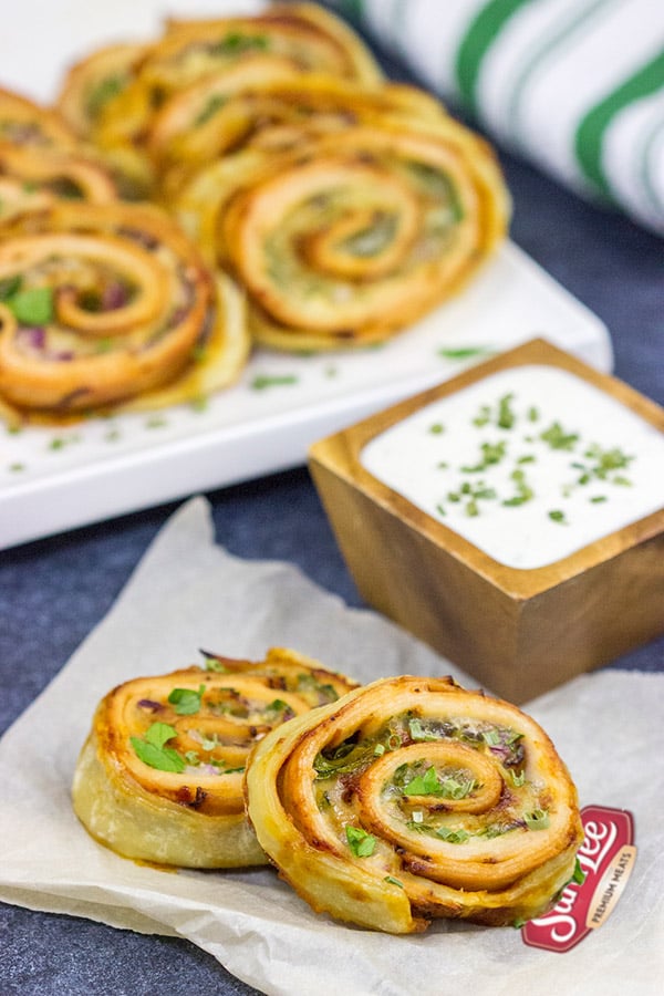 Barbecue Chicken Pinwheels