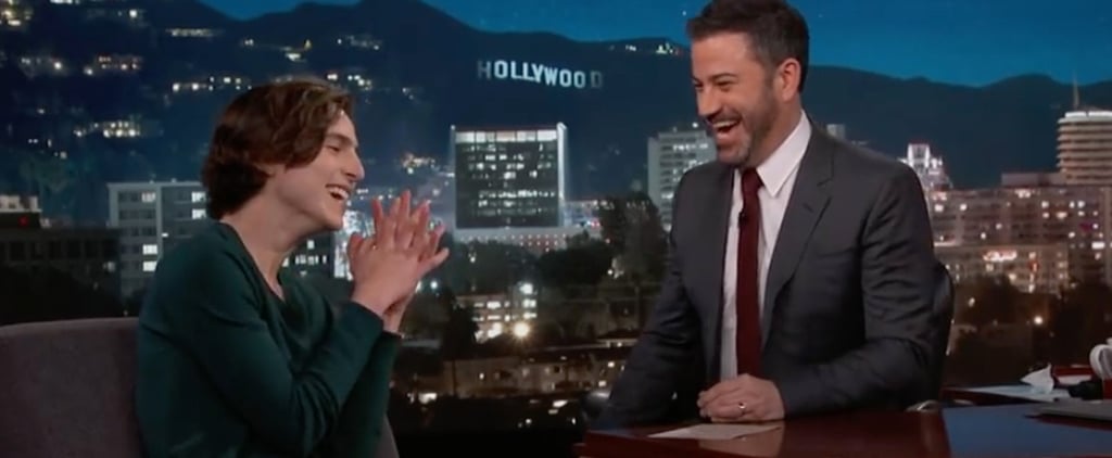 Timothée Chalamet  on Jimmy Kimmel Live February 2018