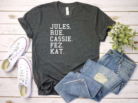 "Jules, Rue, Cassie, Fez, and Kat" T-Shirt