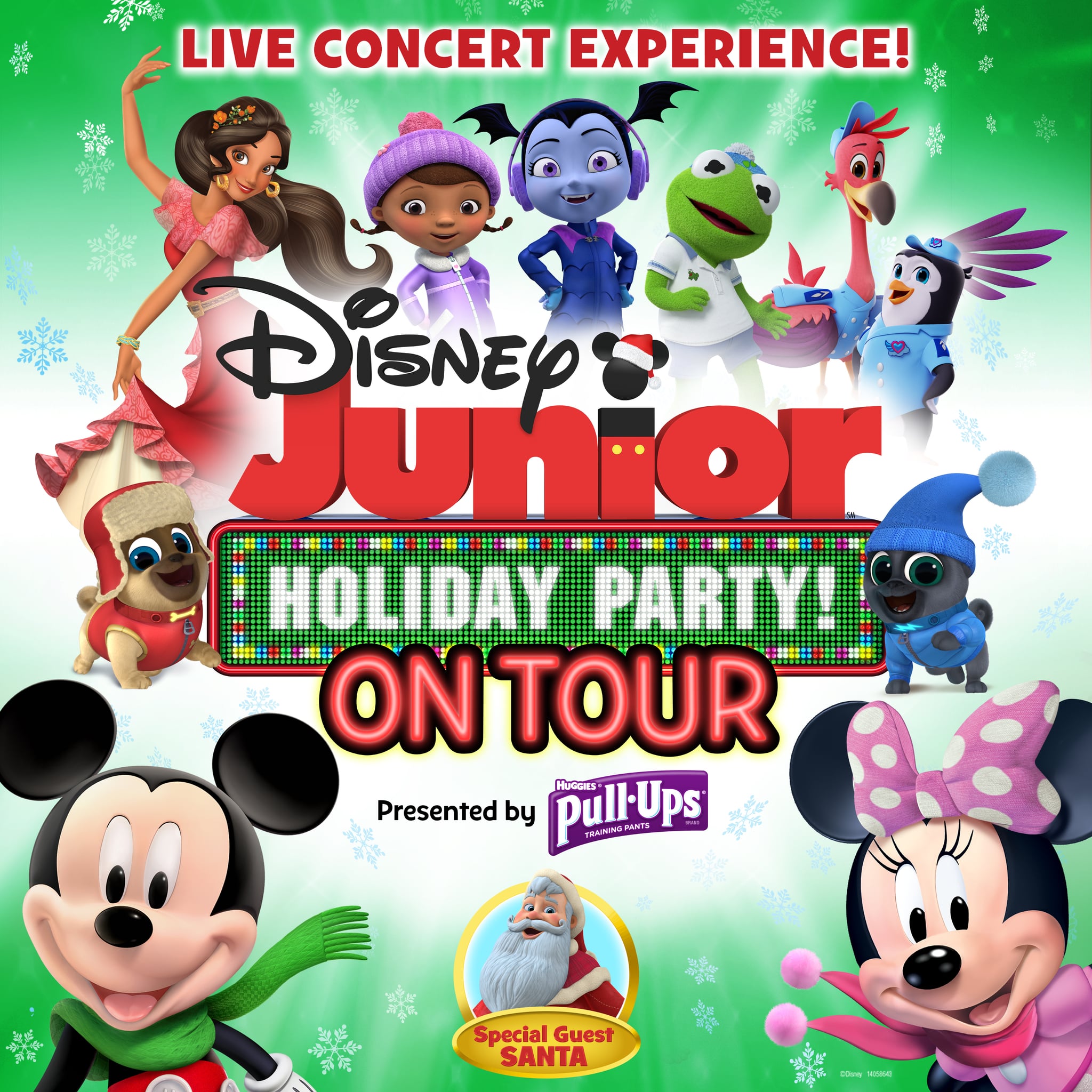 DISNEY JUNIOR HOLIDAY PARTY ON TOUR - Key Art. (Disney Junior)