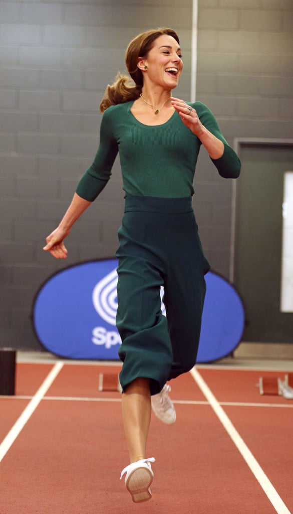 Kate Middleton Wearing Sneakers at a SportsAid Stars Event in London