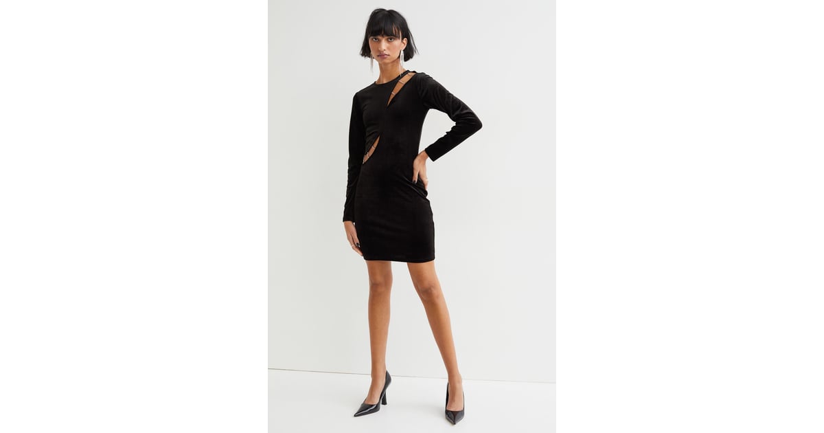 A Cutout Moment: H&M Cut-out Velour Dress | Best Mini Dresses For ...