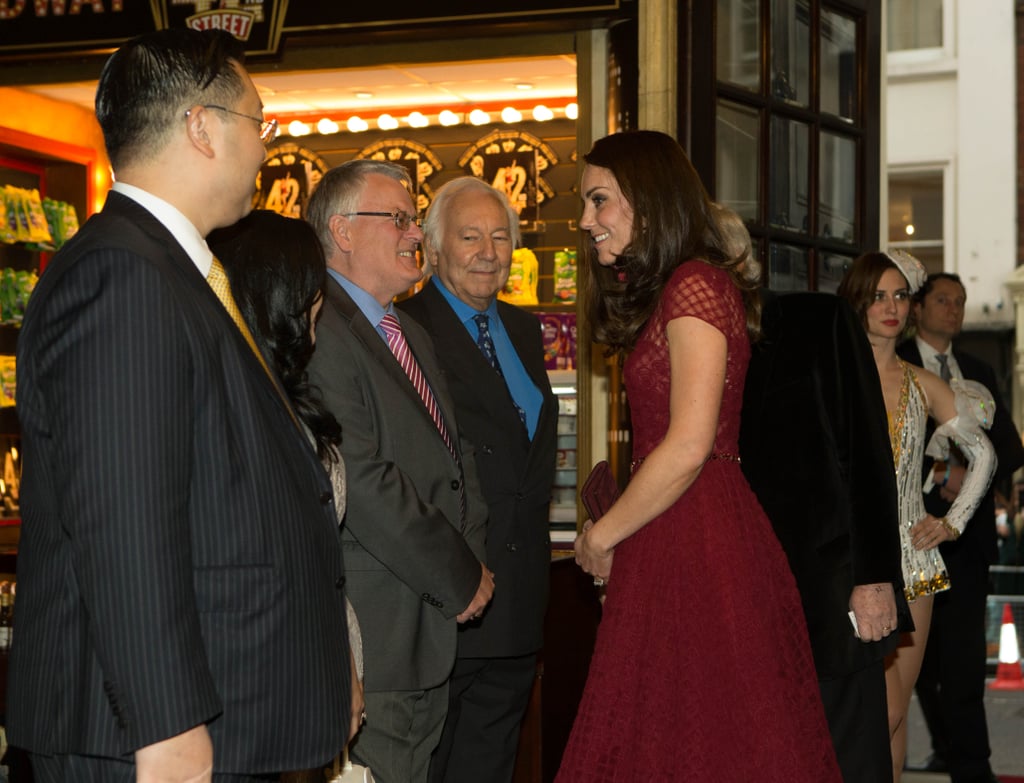 Kate Middleton at the Theatre Royal in London April 2017
