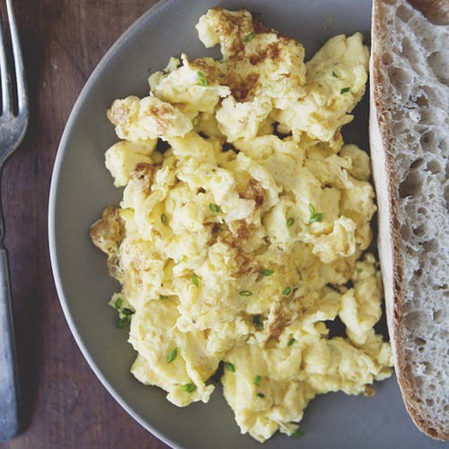 Auntie Ree's Special Scrambled Eggs With Sour Cream, Chives, and a Secret Ingredient Auntie Ree's Special Scrambled Eggs With Sour Cream, Chives, and a Secret Ingredient