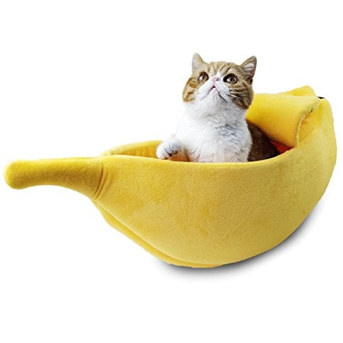 Cute Banana Cat Bed House