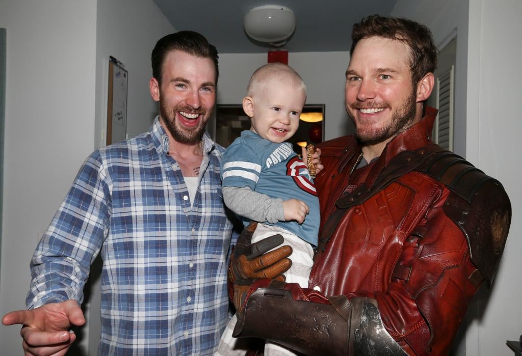 Chris Pratt and Chris Evans at a Nonprofit