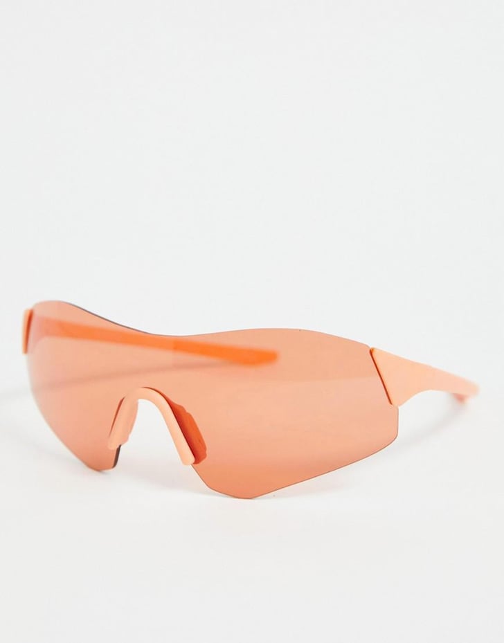 ASOS Design Rimless Wrap Visor Sunglasses Sunglasses Trends For 2019