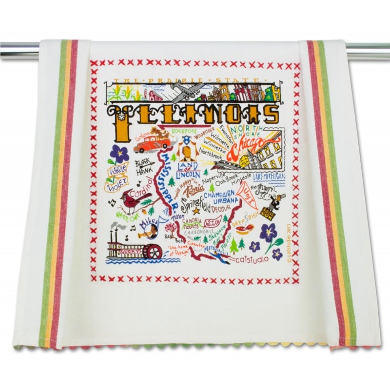 You can get lost in the details of this colorful dish towel ($20).