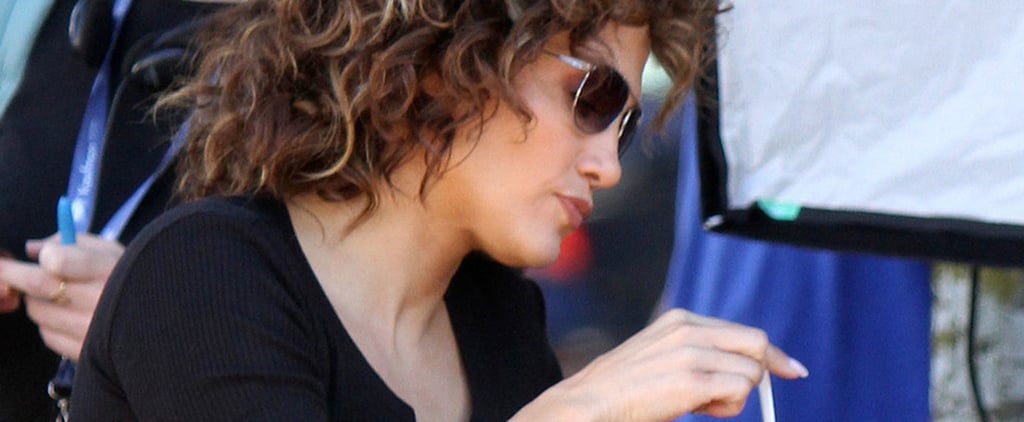 Jennifer Lopez Eating Ice Cream on the Set of Shades of Blue