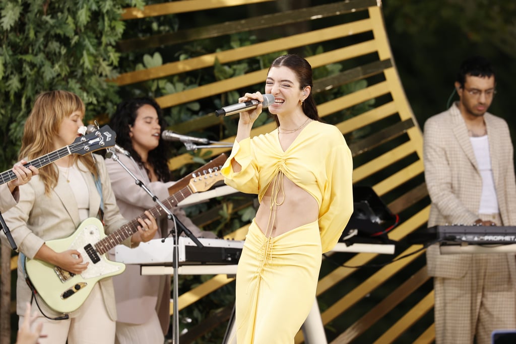 Lorde Promotes Solar Power in Yellow Christopher Esber Dress