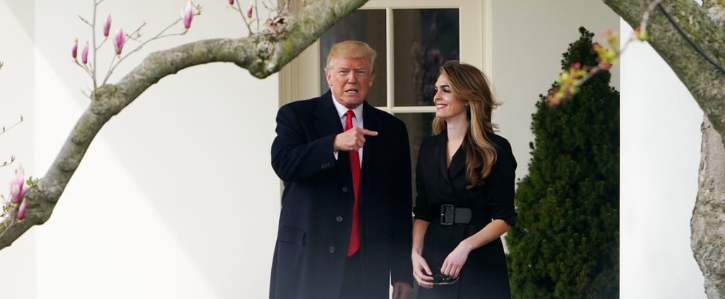 Trump and Hope Hicks Say Goodbye at White House March 2018