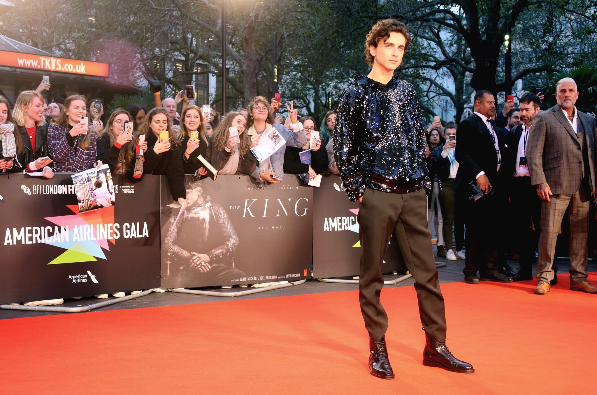 Timothée Chalamet at The King UK Premiere Pictures