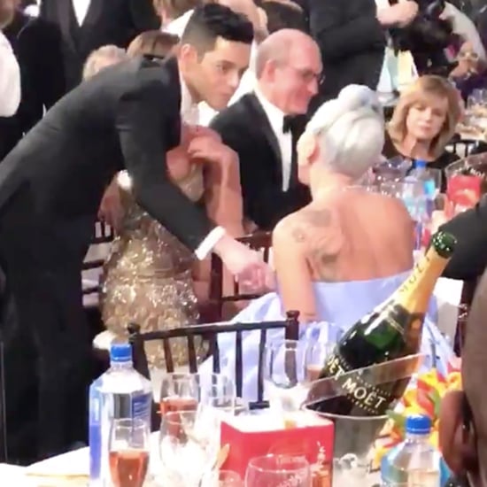 Rami Malek and Lady Gaga at the 2019 Golden Globes
