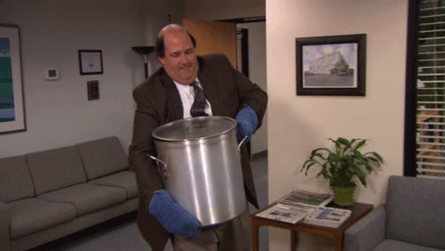 On Filming Kevin's Chili Pot-Dropping Scene
