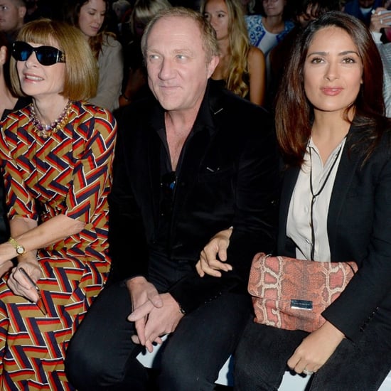 Anna Wintour, Salma Hayek and Husband at London Fashion Week