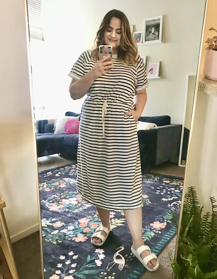 Old Navy WaistDefined Striped French Terry Midi Dress The Best Old