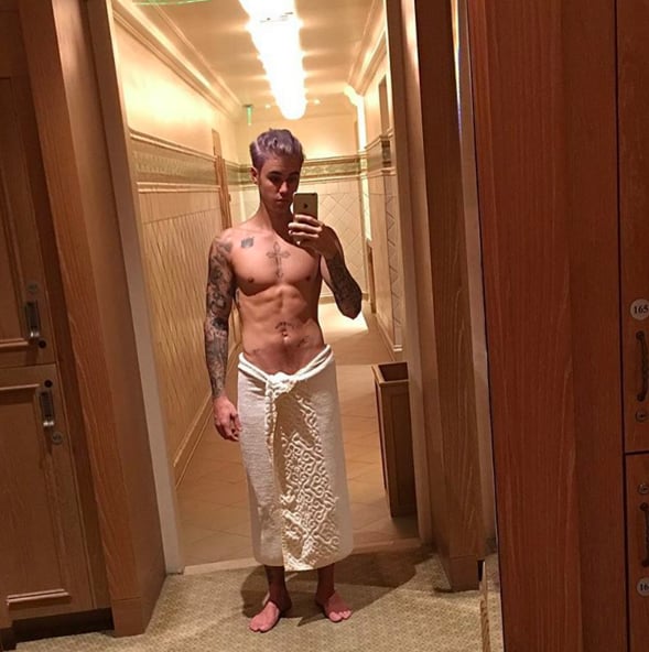 Justin Bieber With Purple Hair | Winter 2016