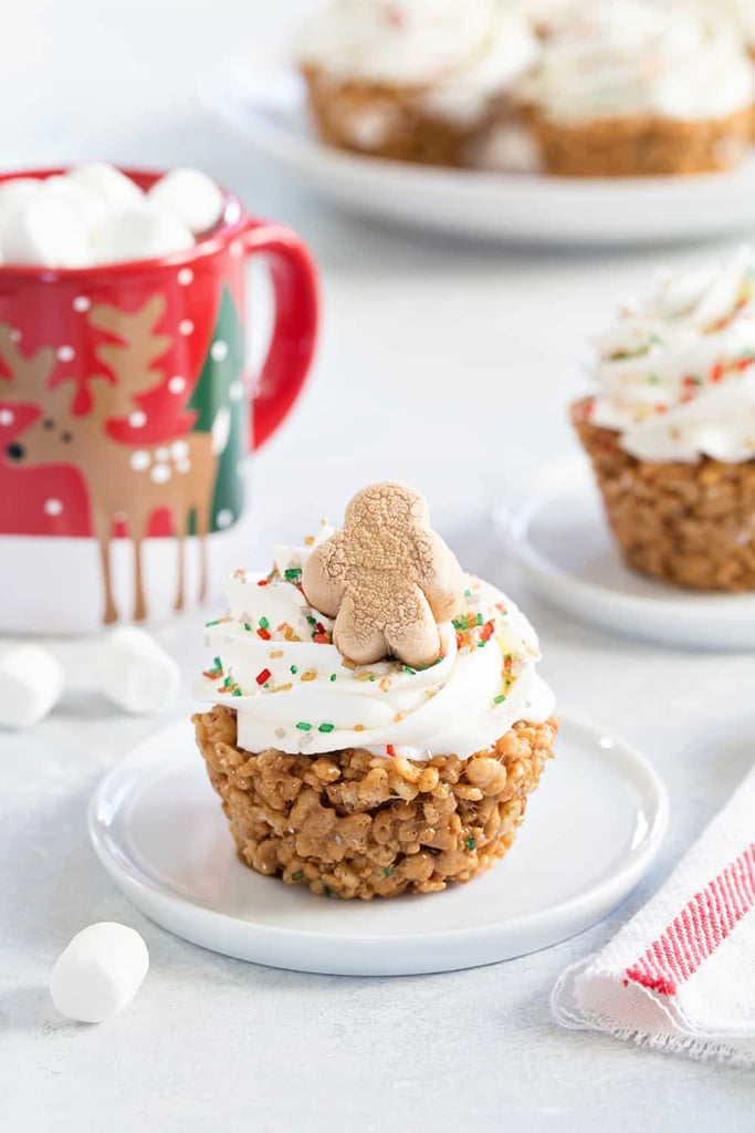 Gingerbread Marshmallow Treat Cupcakes