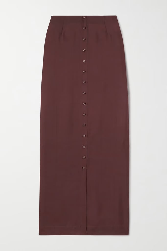 Loulou Studio Naroi Silk-Twill Maxi Skirt