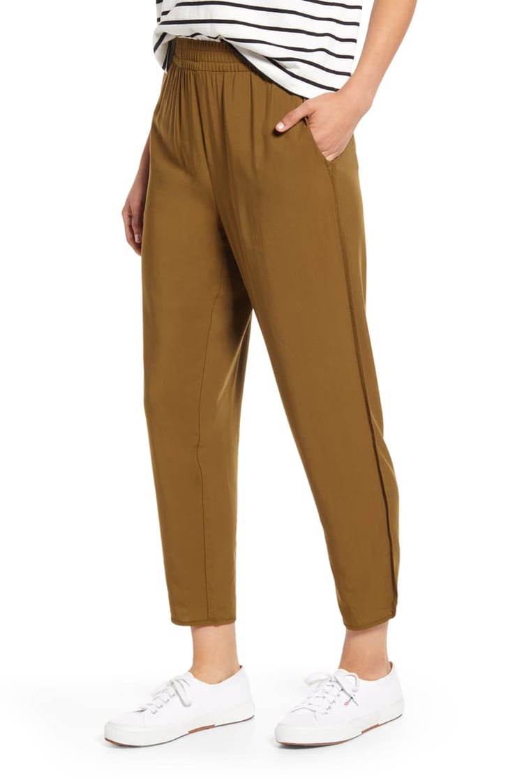 madewell drapey track trousers