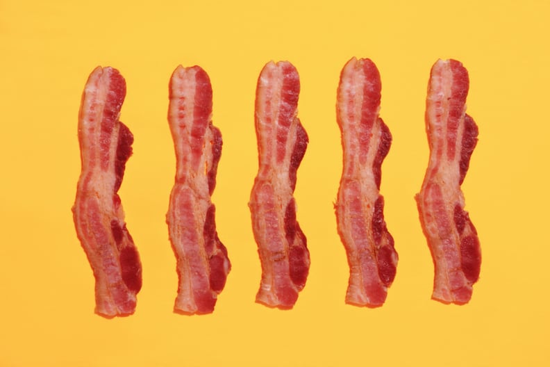 photo of bacon strips symbolizing meat sweats
