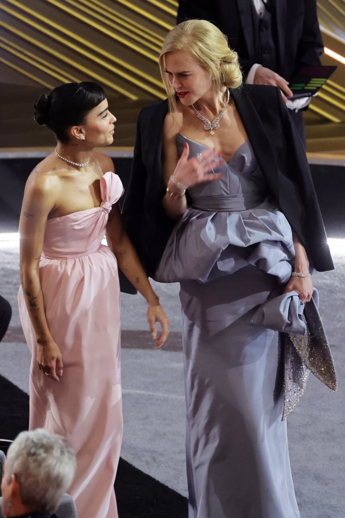 Zoë Kravitz and Nicole Kidman at the 2022 Oscars