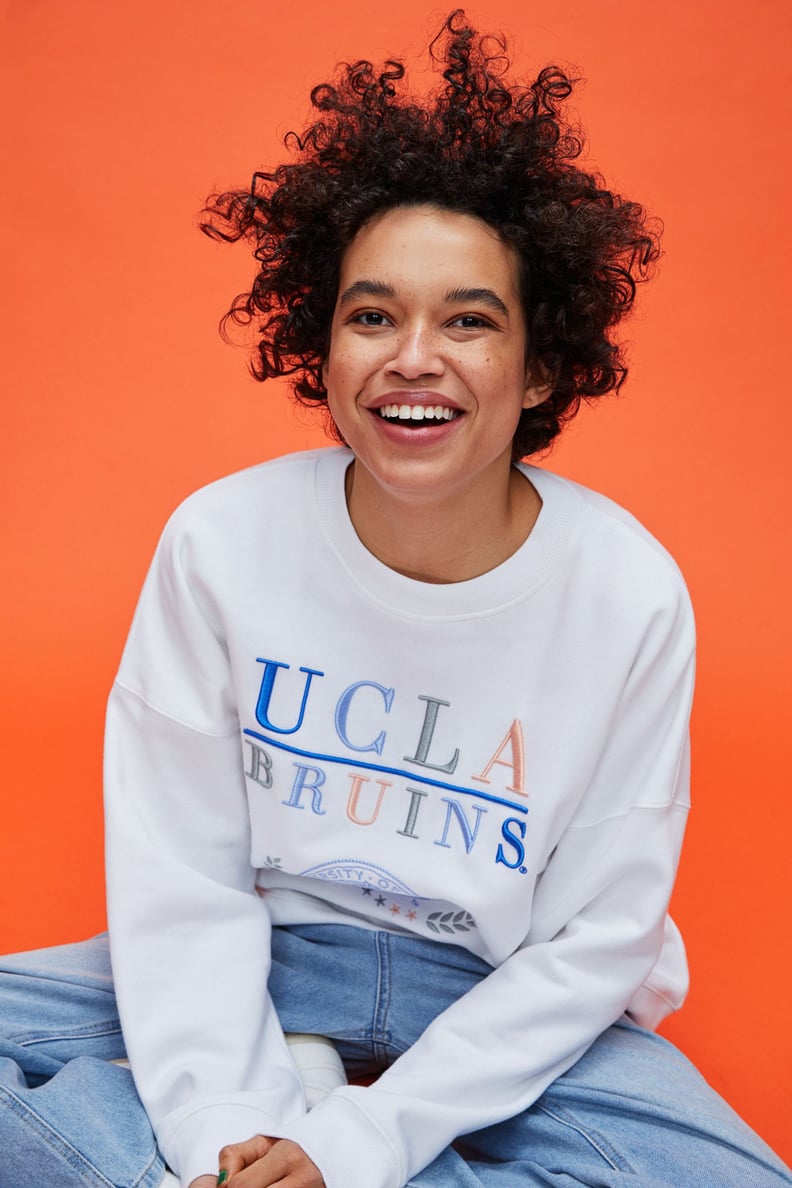 College-Sweatshirt Outfit: H&M Printed Sweatshirt