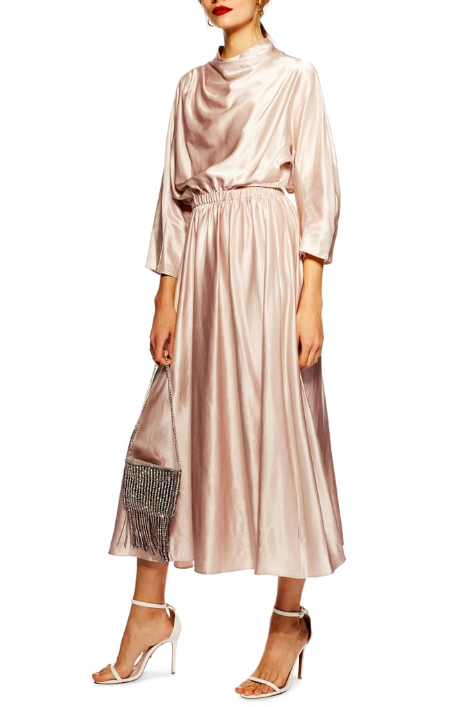 Topshop Satin Maxi Dress