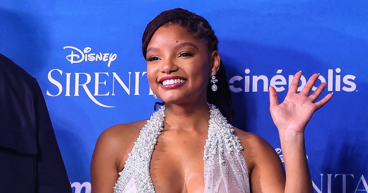 Halle Bailey’s Sheer Dress at Little Mermaid Premiere