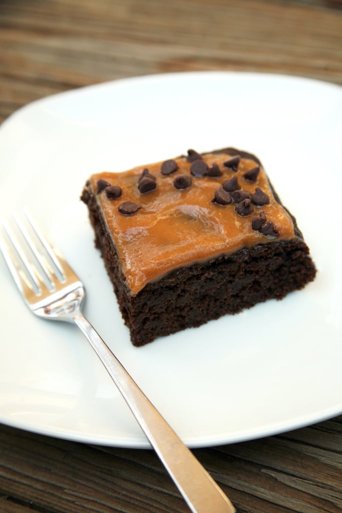 Chocolate (Cauliflower) Cake With Peanut Butter Frosting